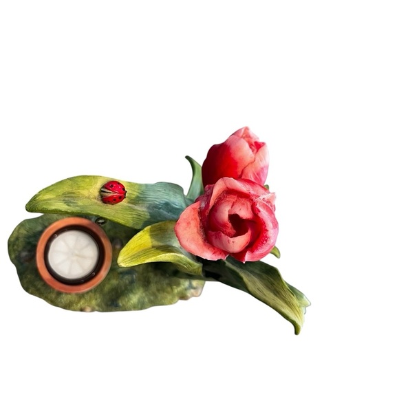 Yankee Candle Tart Wax Warmer Tulip Garden Lady Bug No Warmer W/Tag Discontinued - Picture 7 of 11